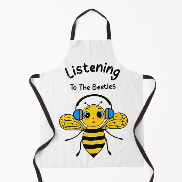 Item preview, Funny Music Pun Bee Listening To The Beetles designed and sold by Sartoris Art.