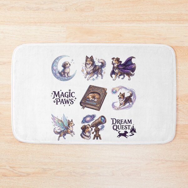 Item preview, Magic Paws Celestial Fantasy Dogs - D&D Wizard Canine Sticker Pack designed and sold by Animer-art1.