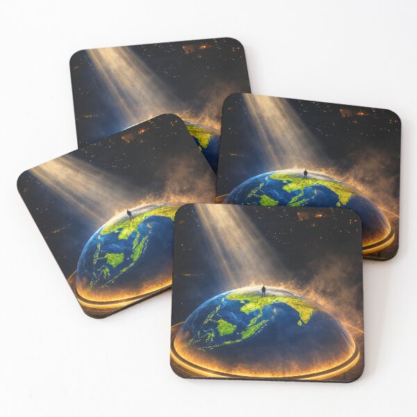 Item preview, Standing on Glowing Earth Sphere designed and sold by andrewccrow.