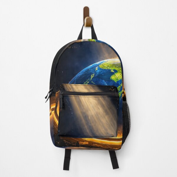 Item preview, Standing on Glowing Earth Sphere designed and sold by andrewccrow.