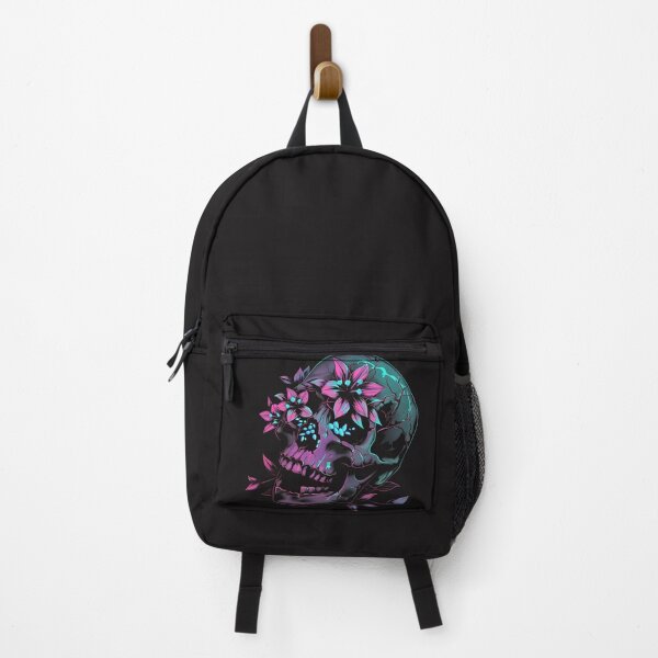 Item preview, cyber bloom skull flowers from death cutout designed and sold by RetroWaveArtCo.