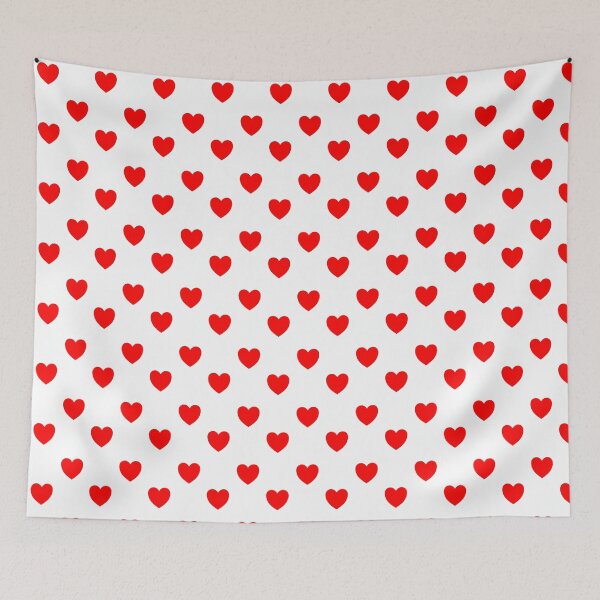 Item preview, Red Hearts Pattern designed and sold by Paxy Designs.