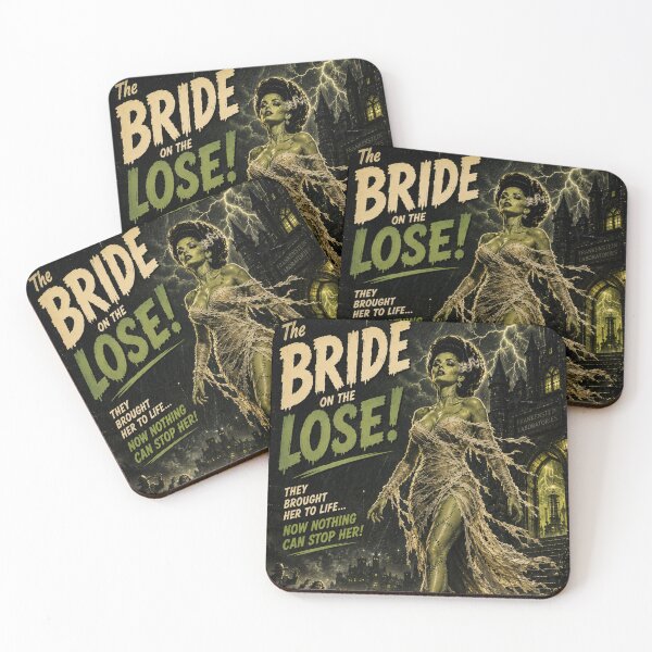 Item preview, Bride on the Loose – Gothic Horror Feminist Monster Poster designed and sold by MissSaylor.