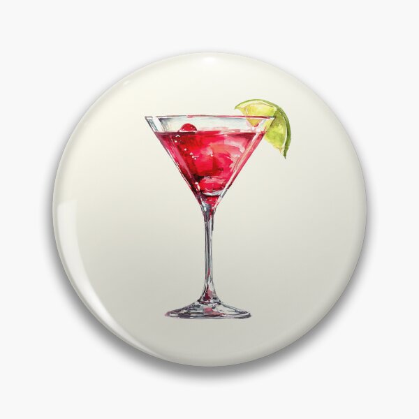 Item preview, Pink Cosmopolitan Cocktail Watercolor Art designed and sold by jianina-alondra.