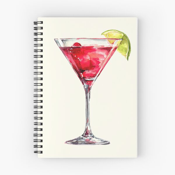Item preview, Pink Cosmopolitan Cocktail Watercolor Art designed and sold by jianina-alondra.