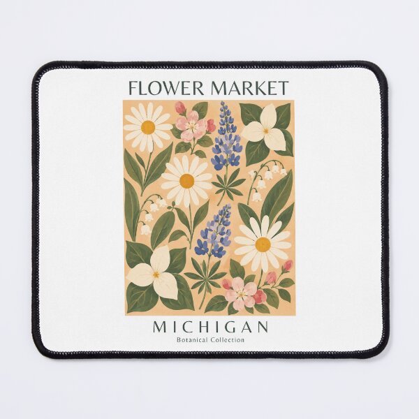 Item preview, Michigan - Flower Market designed and sold by StudioRedKoala.