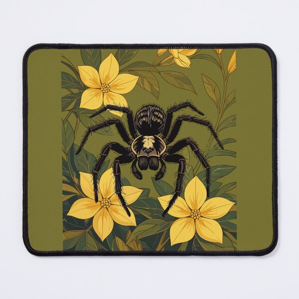 Item preview, Giant Wolf-Spider And Yellow SC Flowers designed and sold by taiche.