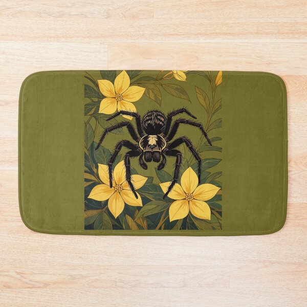 Item preview, Giant Wolf-Spider And Yellow SC Flowers designed and sold by taiche.