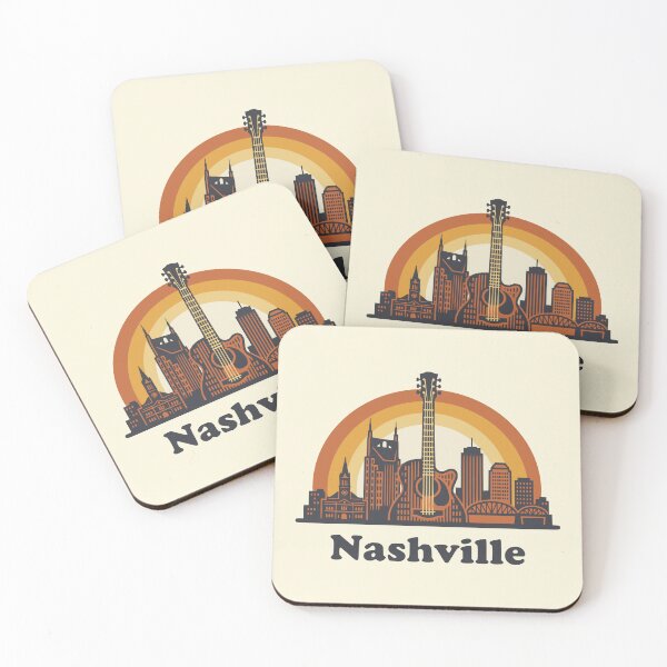Item preview, Retro Nashville Skyline designed and sold by Travelpeak.