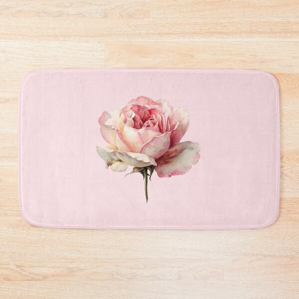 Item preview, Vintage Pink Rose Watercolor Illustration designed and sold by jianina-alondra.