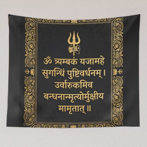 Artikelvorschau, Mahamrityunjaya Mantra Shiva Heilige Kunst entworfen und verkauft von hutofdesigns.
