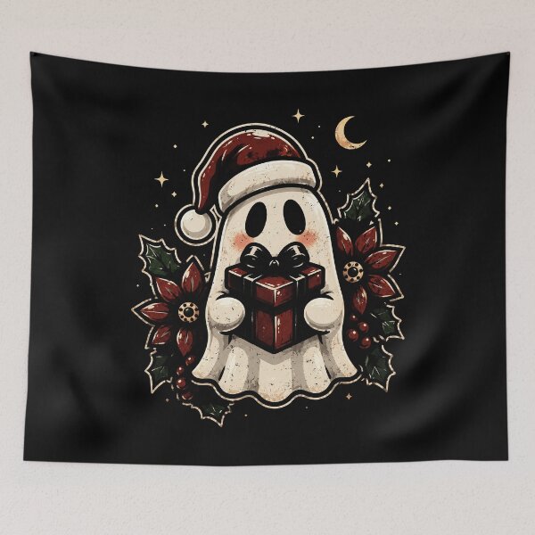 Item preview, Festive ghost christmas halloween xmas designed and sold by rafaeltto.