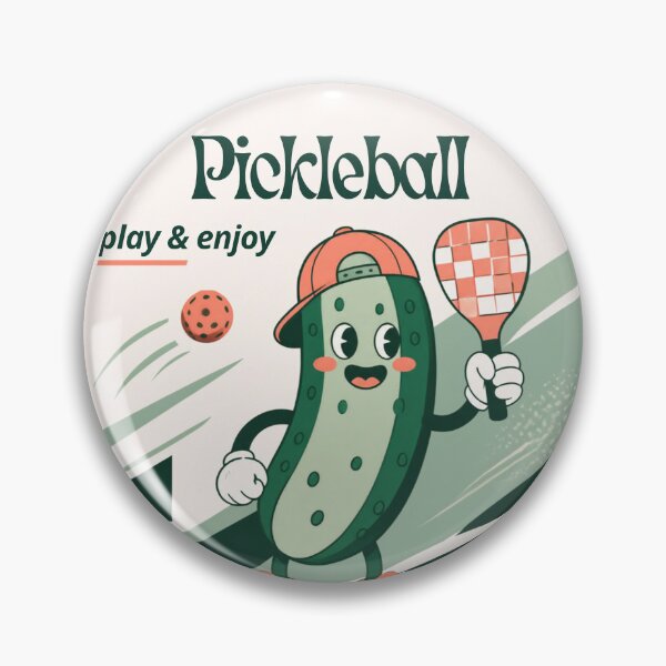 Item preview, Pickle Pickleball Play & Enjoy Retro Design – Fun Pickleball Player Sports Gift designed and sold by cheekylorns.