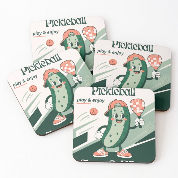 Item preview, Pickle Pickleball Play & Enjoy Retro Design – Fun Pickleball Player Sports Gift designed and sold by cheekylorns.