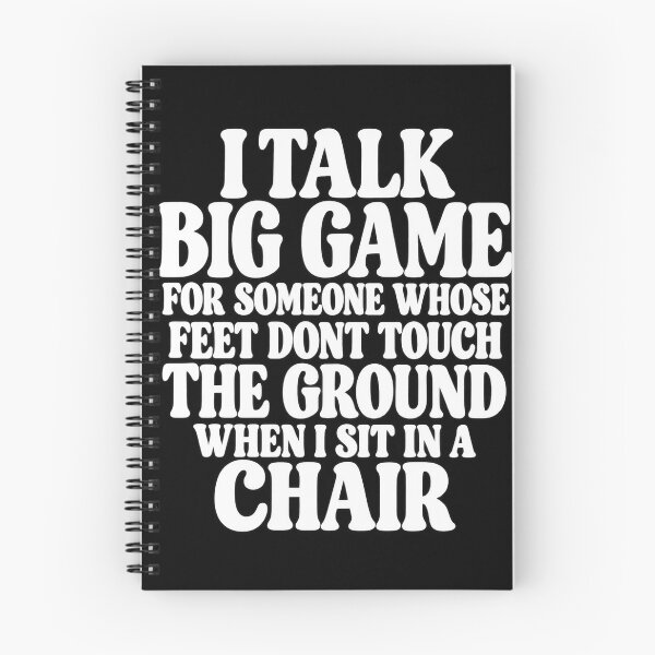 Item preview, I Talk Big Game For Someone Whose Feet Don't Touch The Ground Funny Design designed and sold by VGAfanatic.