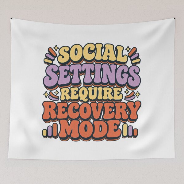 Item preview, Social Settings Require Recovery Mode designed and sold by FZ Designs.