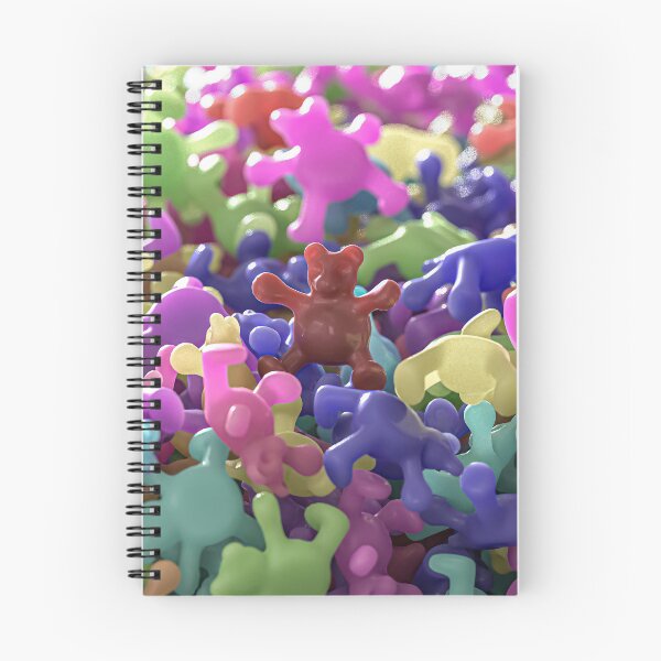 Item preview, Crowd of colorful 3D bears, shiny brown plastic designed and sold by Keltoi-art.