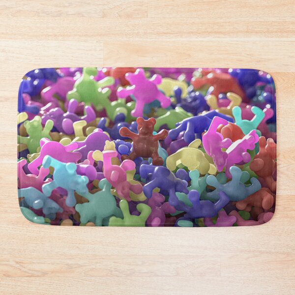 Item preview, Crowd of colorful 3D bears, shiny brown plastic designed and sold by Keltoi-art.