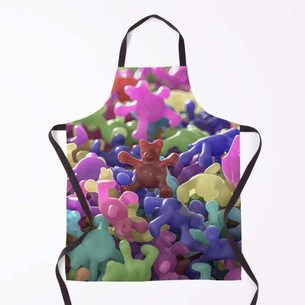 Item preview, Crowd of colorful 3D bears, shiny brown plastic designed and sold by Keltoi-art.