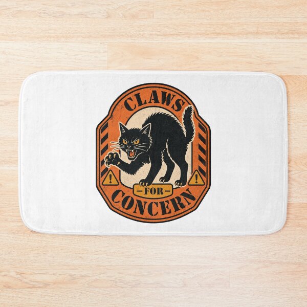 Item preview, Claws For Concern Shirt, Comfort Colors® Black Cat Warning Tee, Funny Halloween Cat Lover Graphic designed and sold by TshirtsLabs.