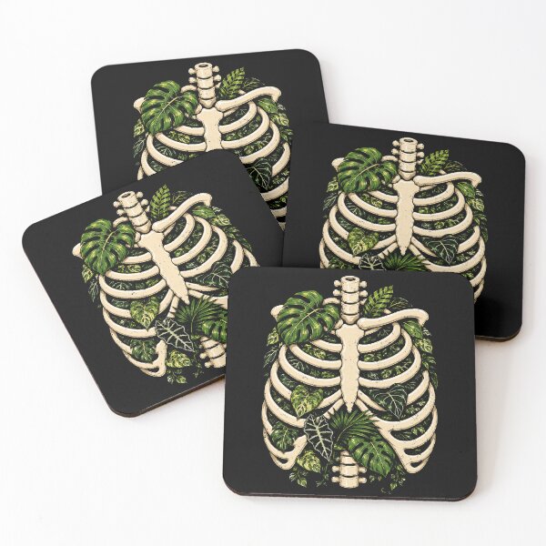 Item preview, Bone and Leaves Nature Skeleton Ribs designed and sold by rafaeltto.