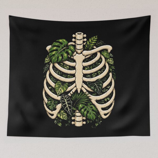 Item preview, Bone and Leaves Nature Skeleton Ribs designed and sold by rafaeltto.