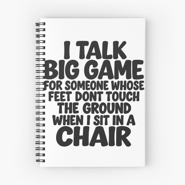 Item preview, I Talk Big Game For Someone Whose Feet Don't Touch The Ground Funny Design designed and sold by VGAfanatic.