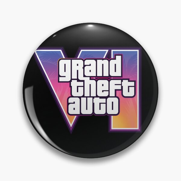 Item preview, GTA 6 Grand Theft Auto 6 Vice City Logo designed and sold by BubblePopRed.