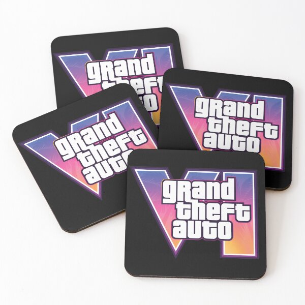 Item preview, GTA 6 Grand Theft Auto 6 Vice City Logo designed and sold by BubblePopRed.