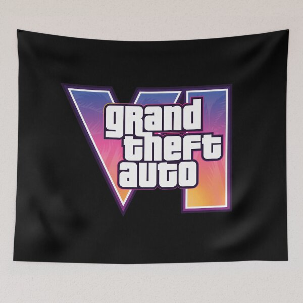 Item preview, GTA 6 Grand Theft Auto 6 Vice City Logo designed and sold by BubblePopRed.