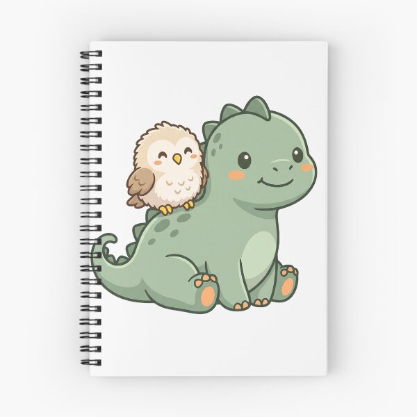 Item preview, Cute Dinosaur and Owl Best Friends designed and sold by naragon4289.