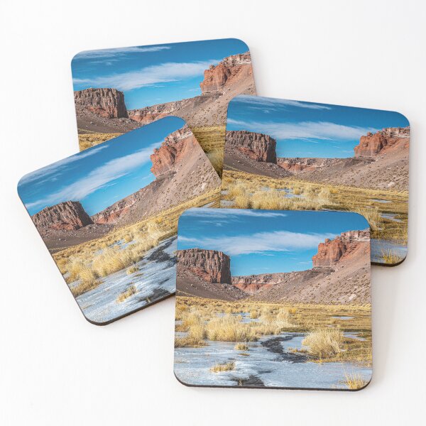 Item preview, Frozen River Quebrada Huaytiquina Salta red rocks designed and sold by Keltoi-art.