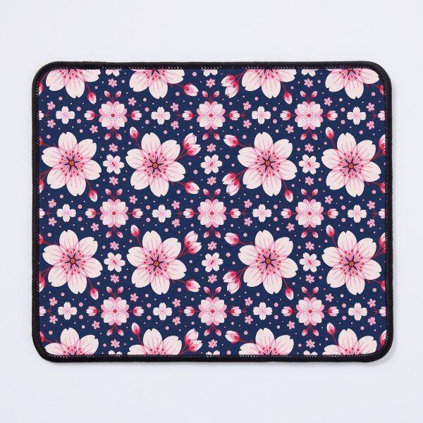 Item preview, Cherry Blossom Pattern on Blue Background designed and sold by DesignedOutside.
