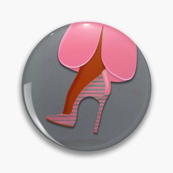 Item preview, Pink trouser and colorful high heel shoe 2 designed and sold by Yamy Morrell Art and Design.