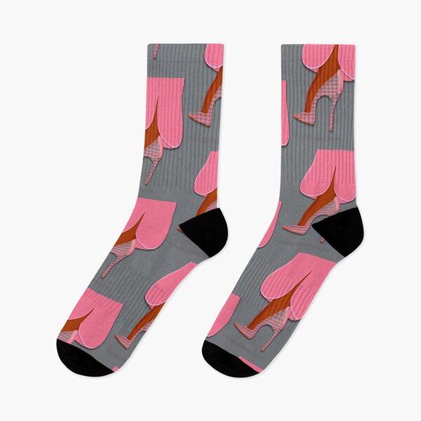 Item preview, Pink trouser and colorful high heel shoe 2 designed and sold by Yamy Morrell Art and Design.