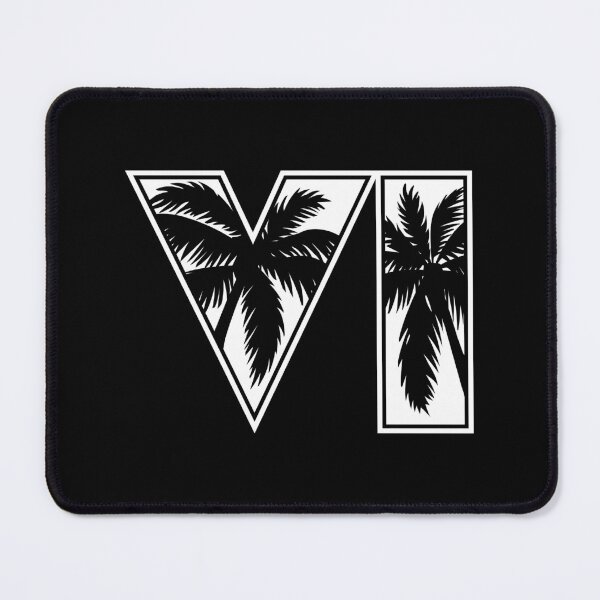 Item preview, GTA 6 Grand Theft Auto 6 Vice City Logo White designed and sold by BubblePopRed.