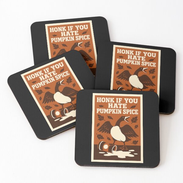 Item preview, Honk If You Hate Pumpkin Spice Vintage Goose Poster | Funny Anti-PSL Fall Print designed and sold by FestivityFinds.