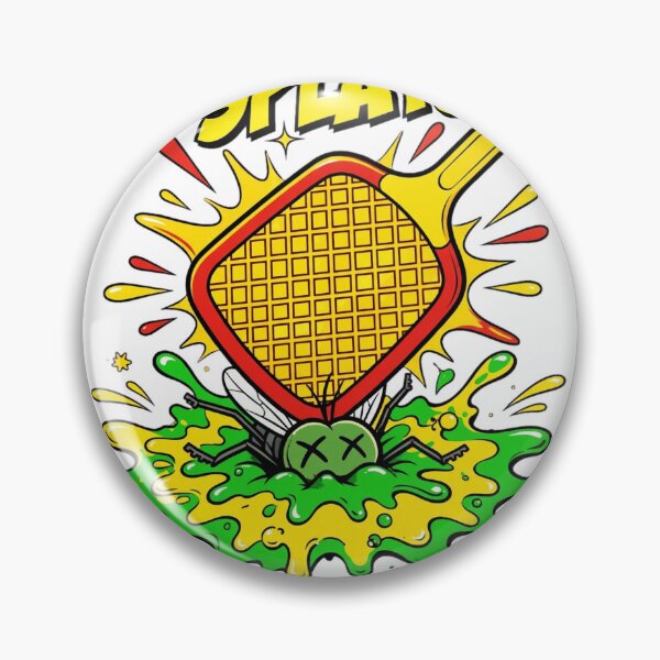 Artikelvorschau, Insektenvernichter-Smash! Lustiger Fliegenklatschen-Splat-Pop-Art-Cartoon entworfen und verkauft von Csaba1983.