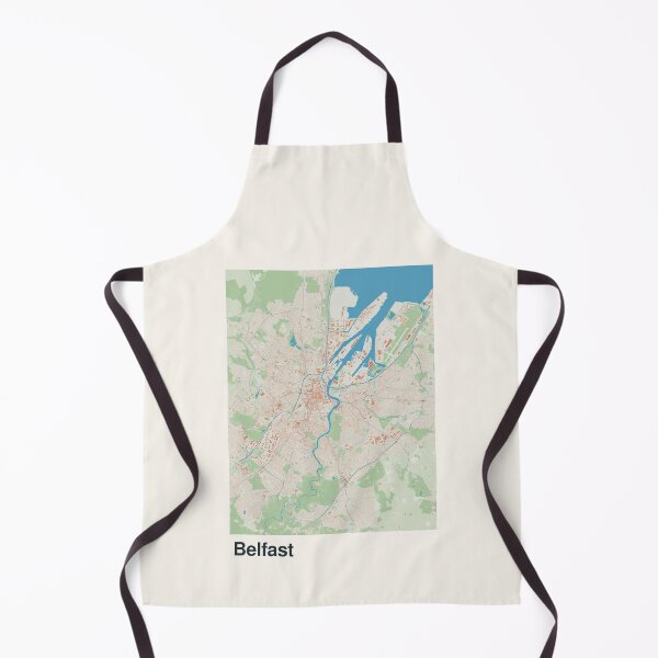 Item preview, Belfast Minimalistic Map Art designed and sold by MapsNerd.