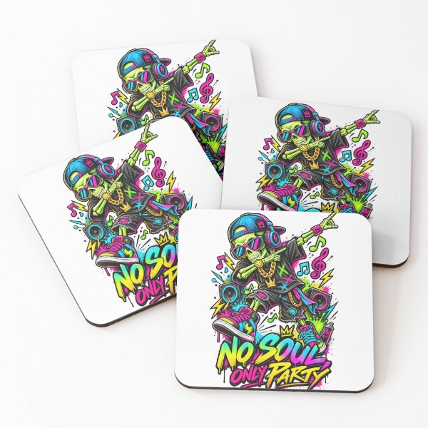 Item preview, No Soul Only Party Skeleton DJ Shirt designed and sold by WearTheVibe Store.