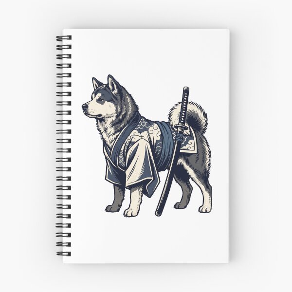 Item preview, Samurai Husky Ronin Warrior - Japanese Aesthetic Katana Dog Art designed and sold by Animer-art1.