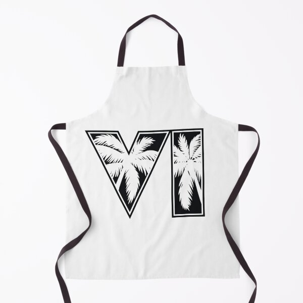 Item preview, GTA 6 Grand Theft Auto 6 Vice City Logo Black designed and sold by BubblePopRed.