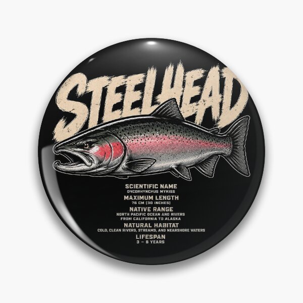 Item preview, Vintage Steelhead Fish Illustration designed and sold by rafaeltto.