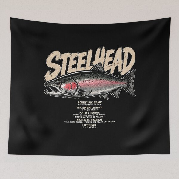 Item preview, Vintage Steelhead Fish Illustration designed and sold by rafaeltto.