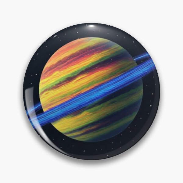 Item preview, Yellow-Green Red-Violet Ringed Planet #1 designed and sold by Jadelight's AI Slop.
