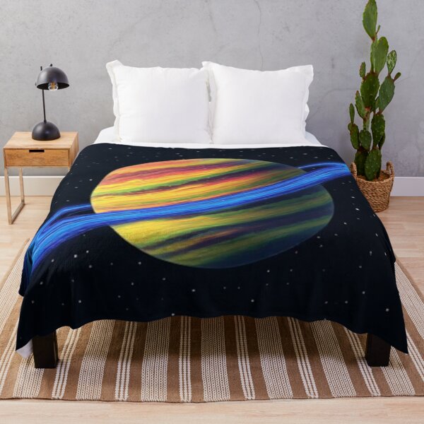 Item preview, Yellow-Green Red-Violet Ringed Planet #1 designed and sold by Jadelight's AI Slop.