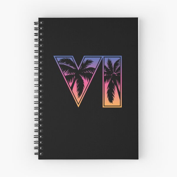 Item preview, GTA 6 Grand Theft Auto 6 Vice City Logo Sunset designed and sold by BubblePopRed.