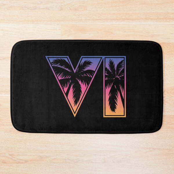 Item preview, GTA 6 Grand Theft Auto 6 Vice City Logo Sunset designed and sold by BubblePopRed.