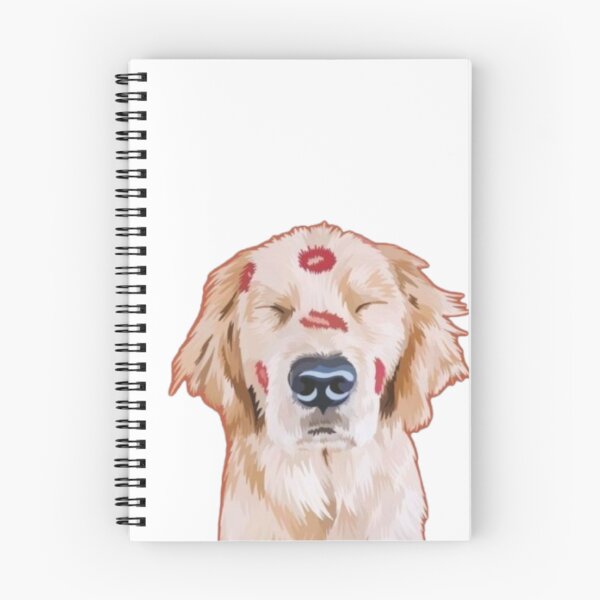 Item preview, Cute Golden Retriever Dog Lipstick Kisses Valentine Art designed and sold by cezzarie.