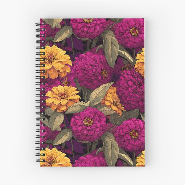 Item preview, Whimsical Zinnia Print - Flower Floral Pattern - Birthday Gifts For Her designed and sold by RoyalStarsPatts.